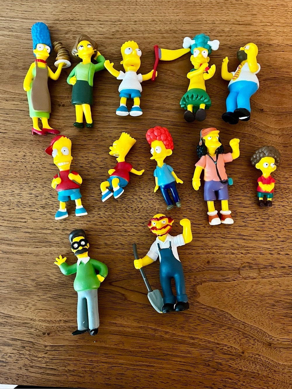 The Simpsons Figure Lot 11 Homer Bart Marge Milhouse Vintage Collectible Toys